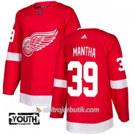 Barn Ishockey Detroit Red Wings Tröja Anthony Mantha 39 Adidas 2017-2018 Röd Authentic